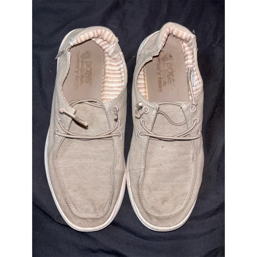 Skechers BOBS B Cute Womens Loafers Beige Slip-On Shoes 113449 Size 7.5
